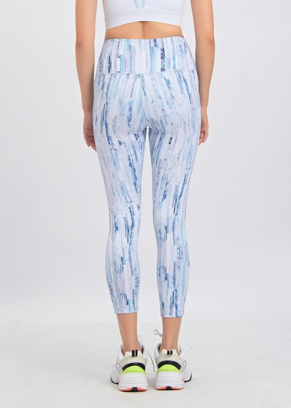 Women Compression Leggings Tie Dye Butt Lift High Waist Gym Workout Yoga Pants With Pockets - Image 2