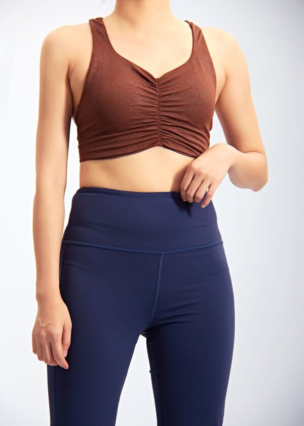 Custom Active Wear Set Tummy Control Workout Flare Leggings Yoga Set For Women - Image 6