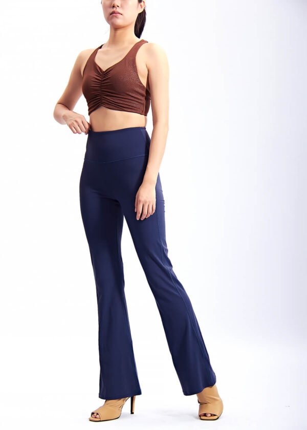 Custom Active Wear Set Tummy Control Workout Flare Leggings Yoga Set For Women - Image 4