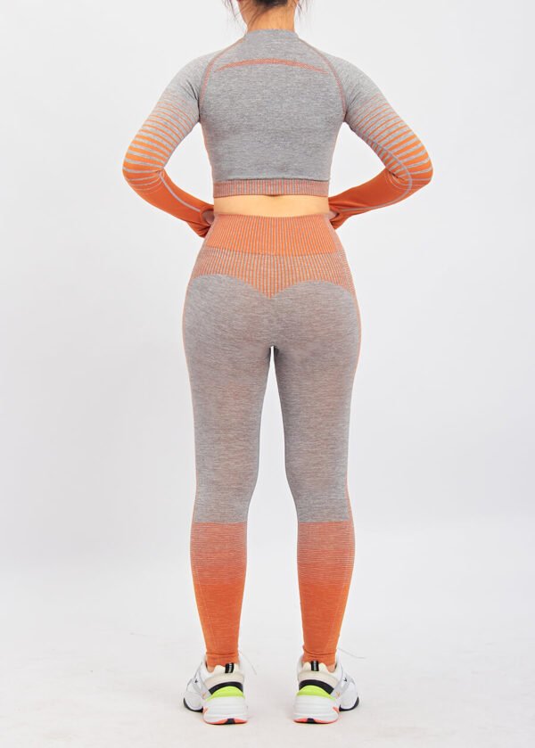 Custom Seamless Leggings crop top set Yoga Training Wear Athletic Gym Fitness Set - Image 4