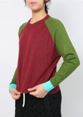 Cotton Sweaters Knitted Long Sleeved Round Neck Women Sweater