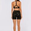 Yoga wear manufacturer golden printing women yoga shorts - Image 5
