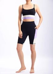 Women Breathable Quick Dry Fitness Gym Clothing Sports Bra And High Waist Shorts Yoga Sets