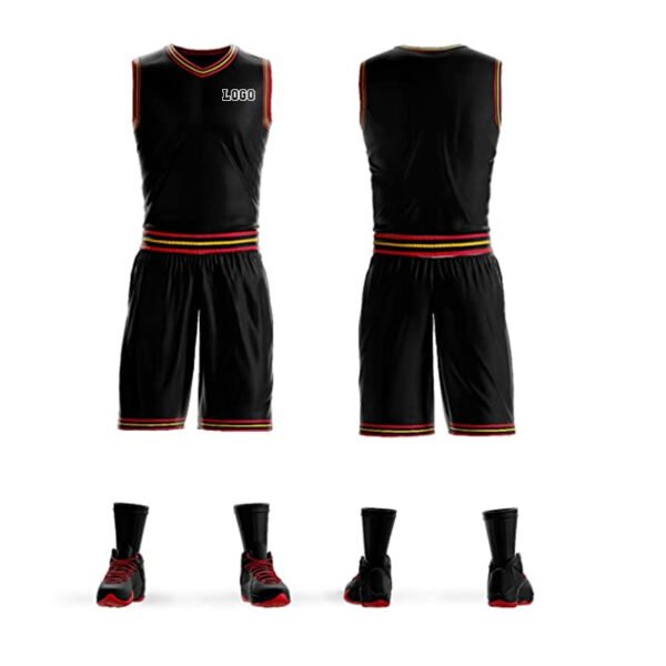 Unisex Design Your Own Team Name Basketball Uniform - Image 2