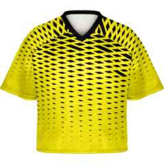 Solid Yellow Black Sublimated Lacrosse Jersey