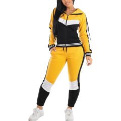 Multi Color Patchwork Design Running Tracksuits