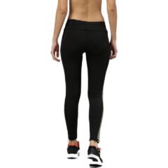 Black & Red Colorblock Breathable Leggings